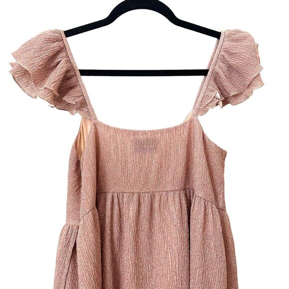 SAYLOR Imara Metallic Maxi Dress Maternity Sz Small - Picture 7 of 7